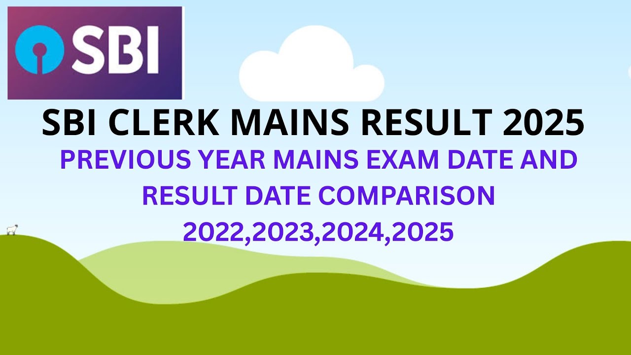 SBI CLERK MAINS RESULT 2025