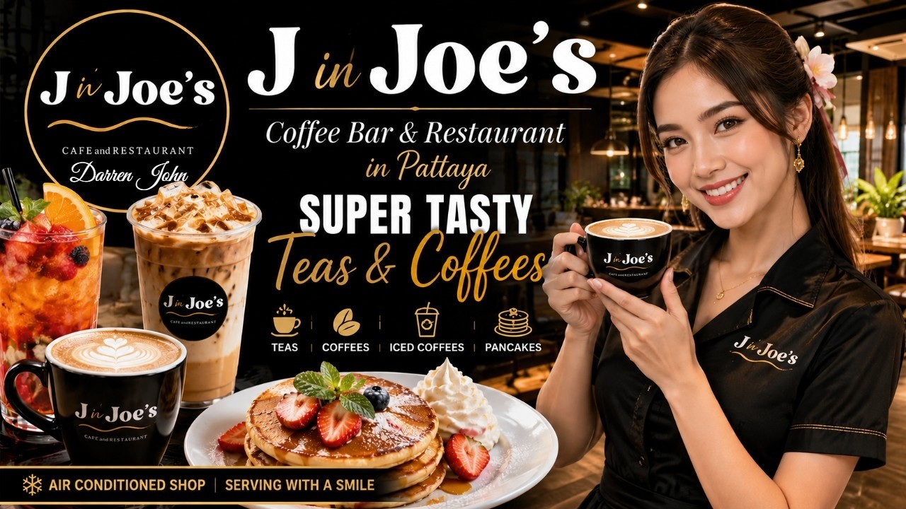 Joe's Coffee Bar & Restaurant Pattaya: Джей за чашкой кофе
