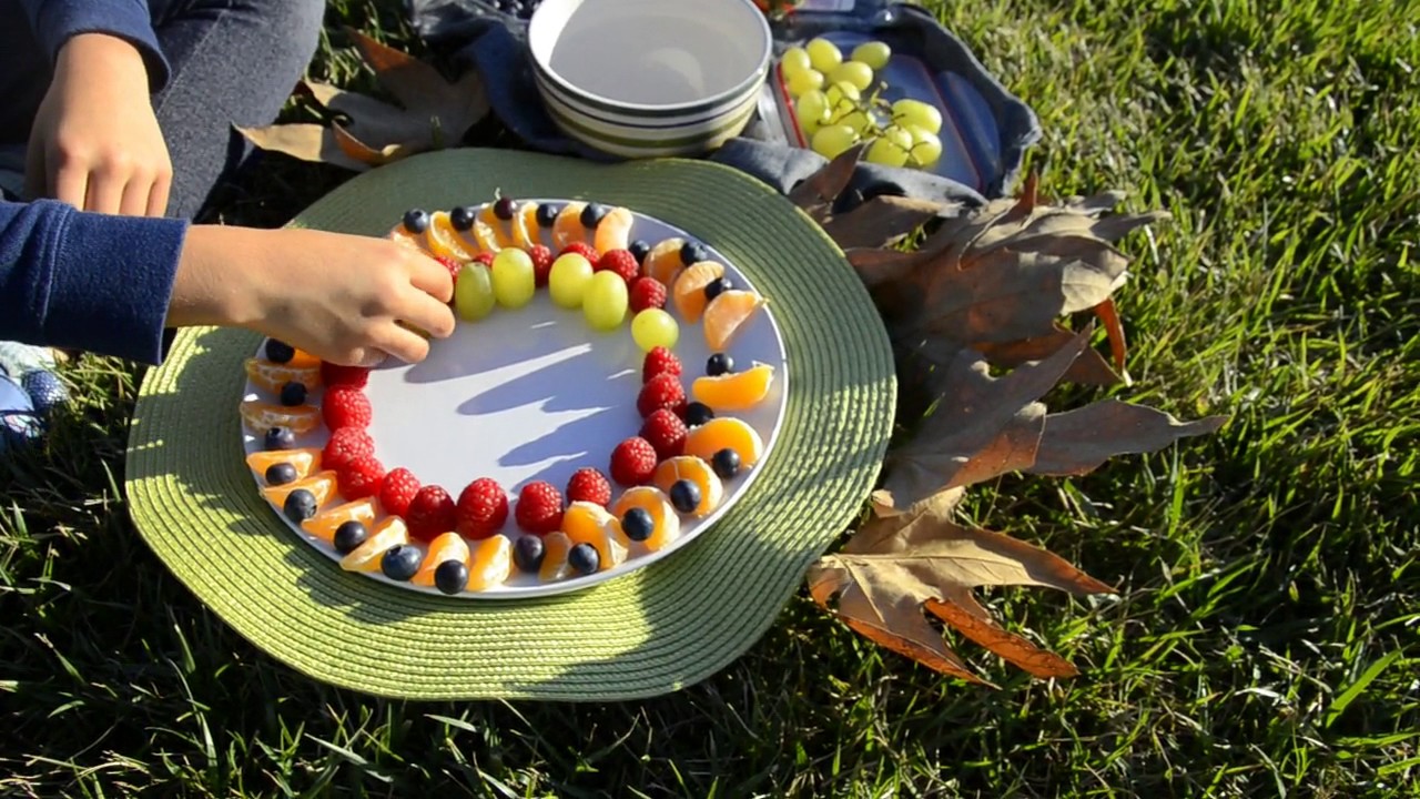 Little Girl of the Mountains Makes Mandala Fruit Salad