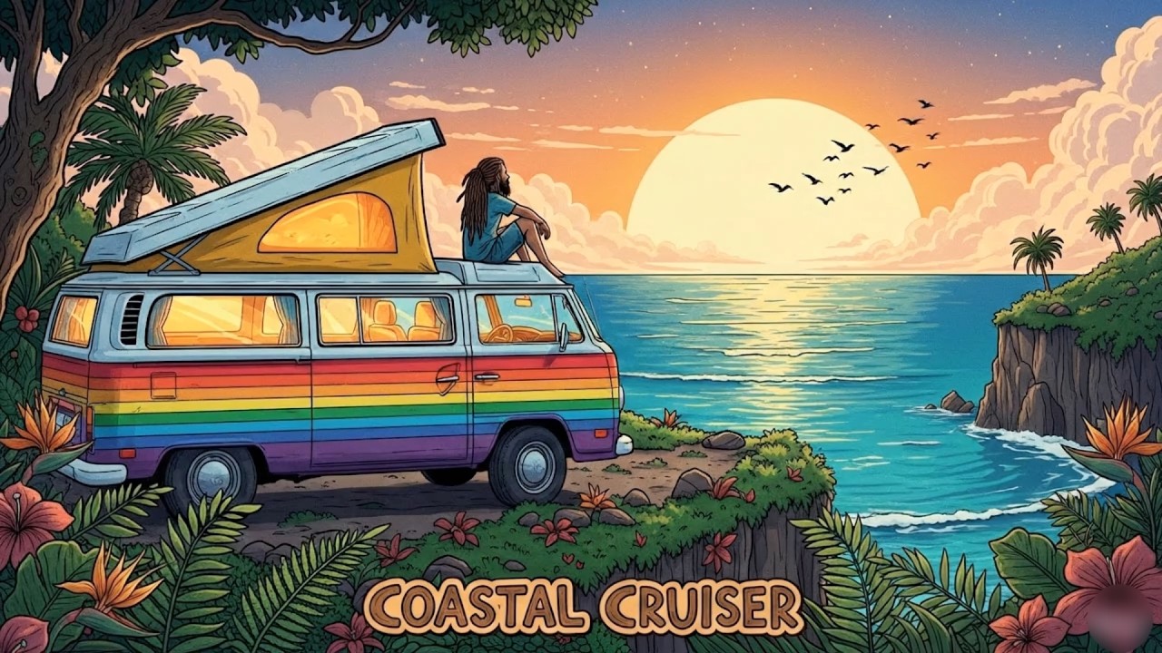Chasing Sunsets in Our Rainbow Camper Van 🌈🚐
