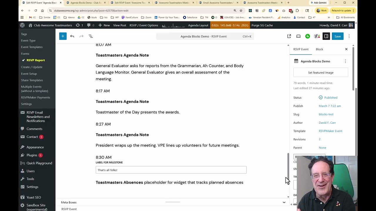 Toastmasters Agenda Customization with Toastmost and WordPress