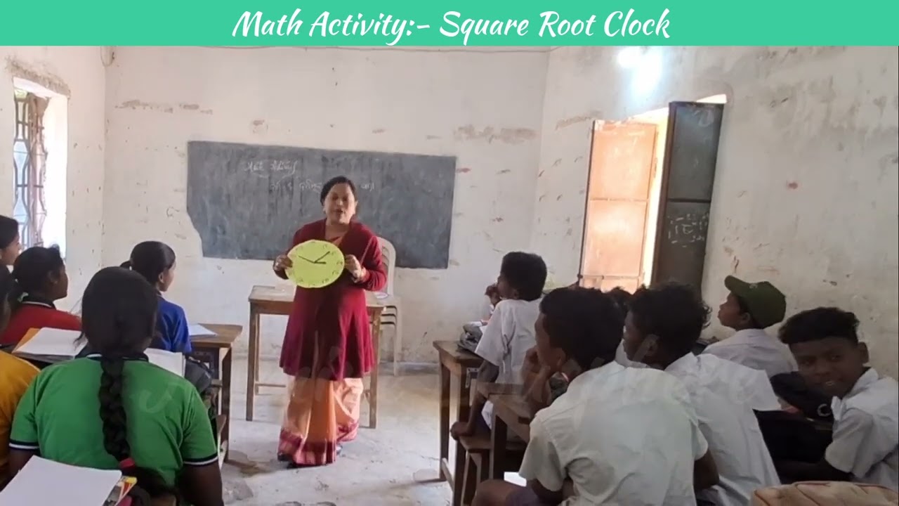 Activity on square root ll Joyfull Learning llSquare root clock 