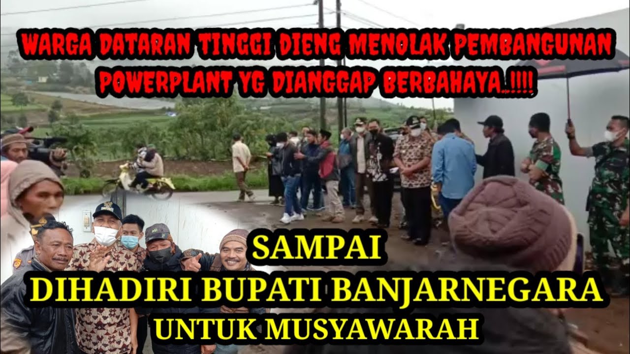 Warga Musyawarah Dengan Bupati Banjarnegara Atas Penolakan Powerplant Geothermal Energy Dieng 2