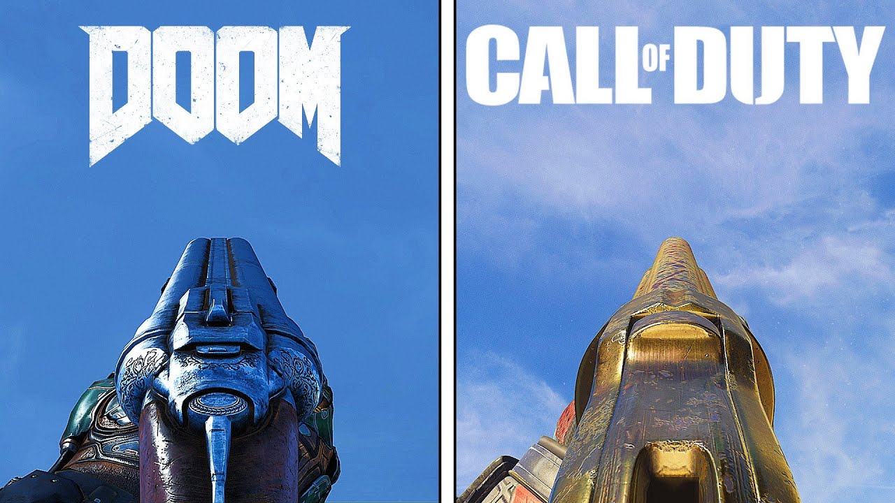 DOOM 2016 vs Call of Duty 2016 | Weapon Comparison