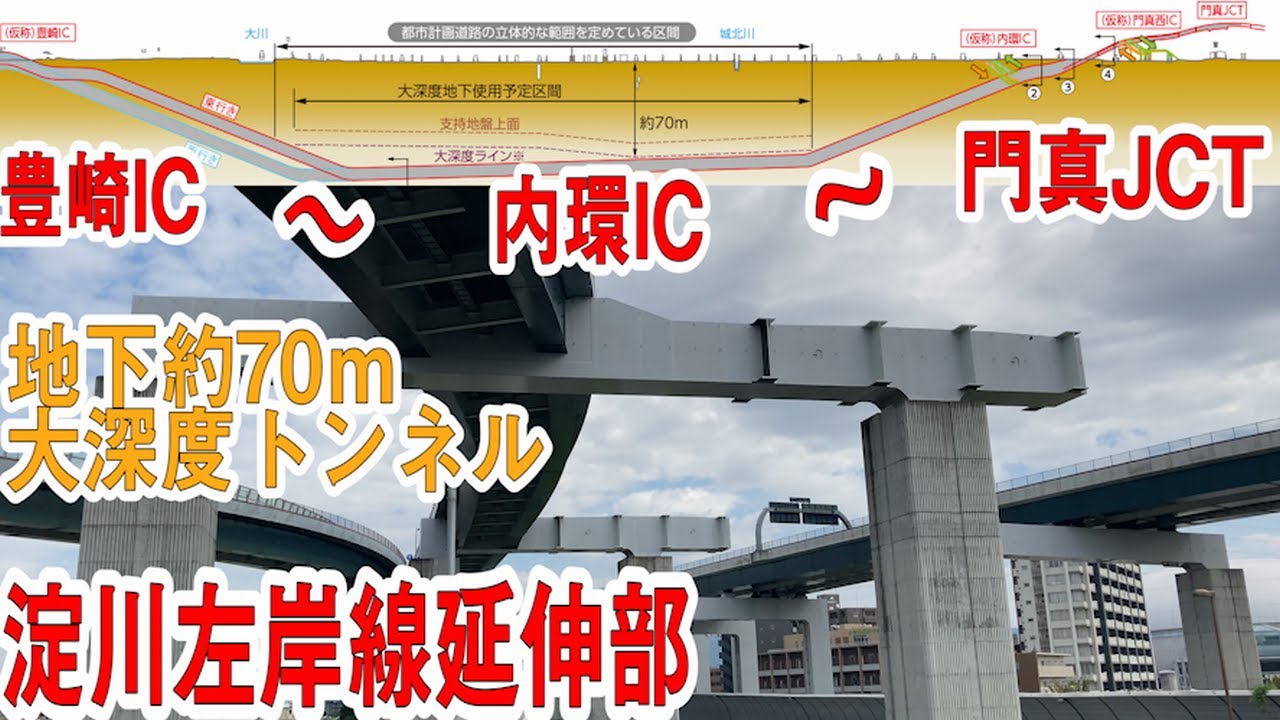 全体事業費約4000億円！夢の大阪都市再生環状道路　～一般国道1号淀川左岸線延伸部～