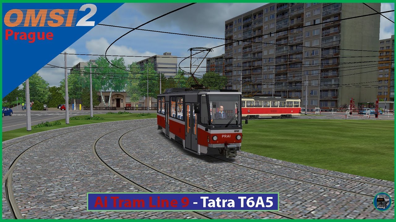 Omsi 2: Prague 143+180 Map | Ai Tram Line 9 | Tatra T6A5