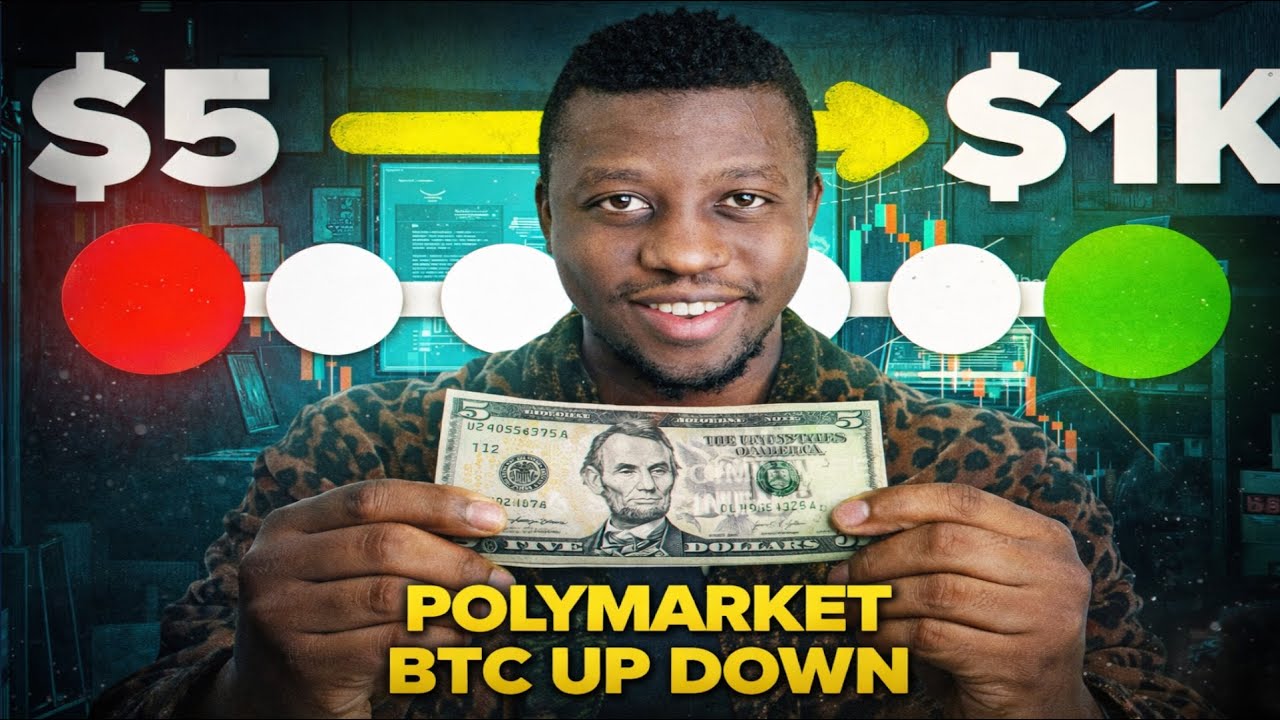How Fast Can I Turn $5 Into $1,000 Trading Polymarket Bitcoin Up Or Down Prediction Markets ?