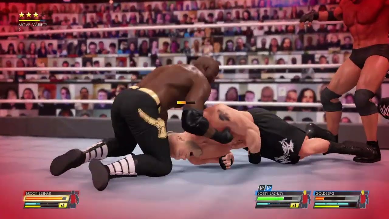 WWE Brock beat gold& Bobby