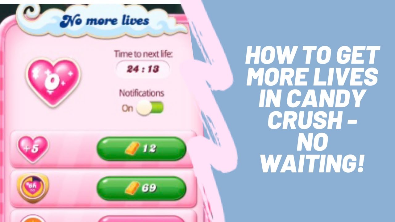 КАК ПОЛУЧИТЬ БЕСКОНЕЧНЫЕ ЖИЗНИ В CANDY CRUSH!