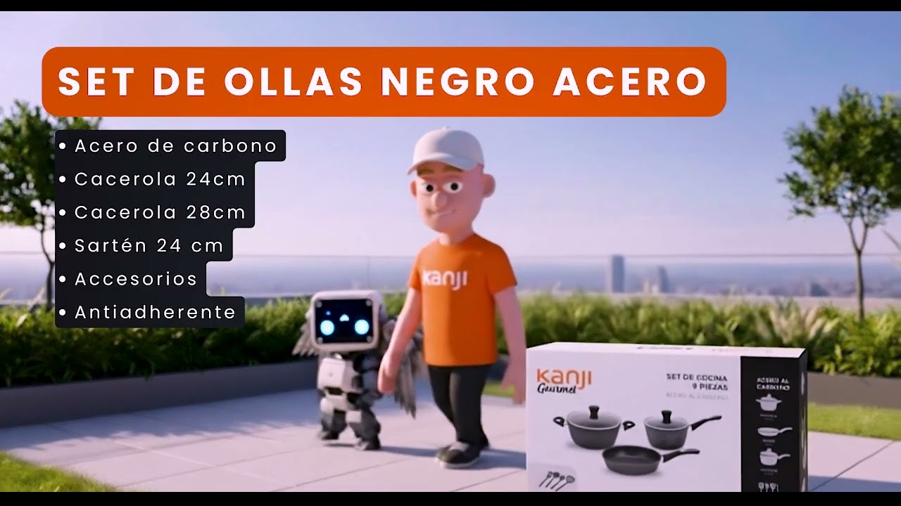 Kanji - SET DE OLLAS NEGRO (JN-C001)