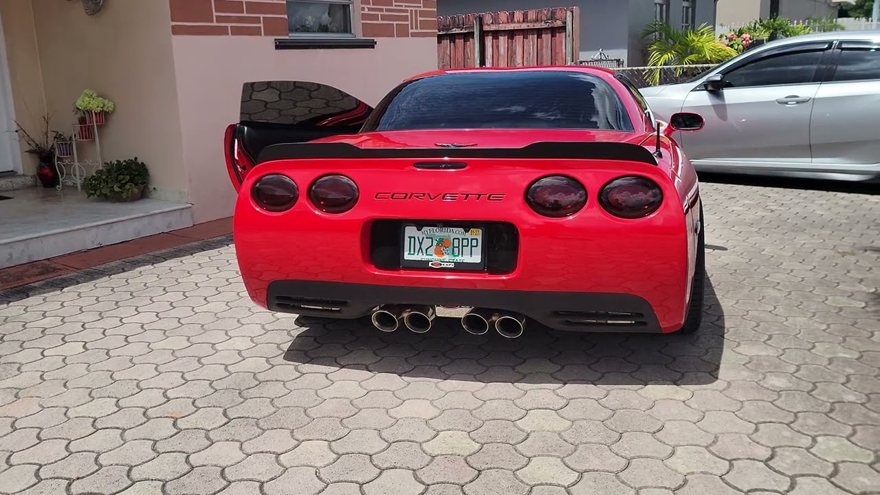 C5 Corvette Z06 Full Exhaust Longtube headers catless Xpipe and Corsa Xtreme. I love my neighbors.