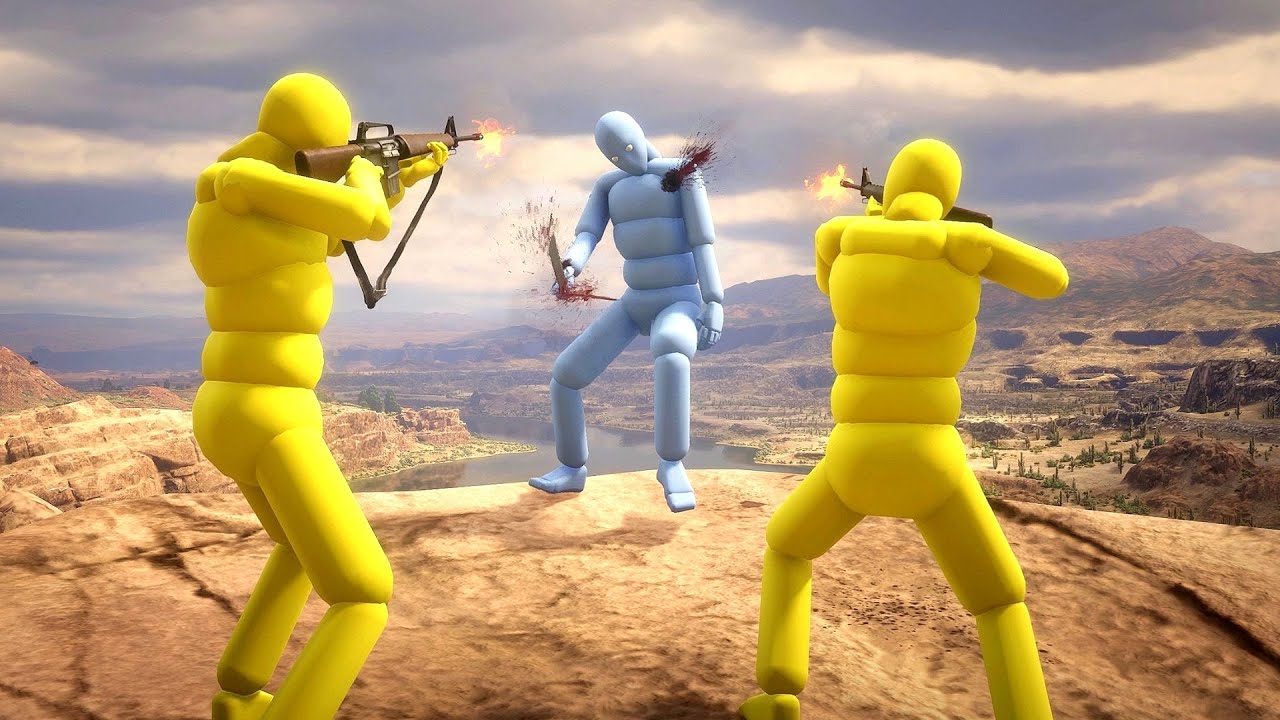 NPC Wars with Active Ragdoll Dudes #15 Euphoria Physics