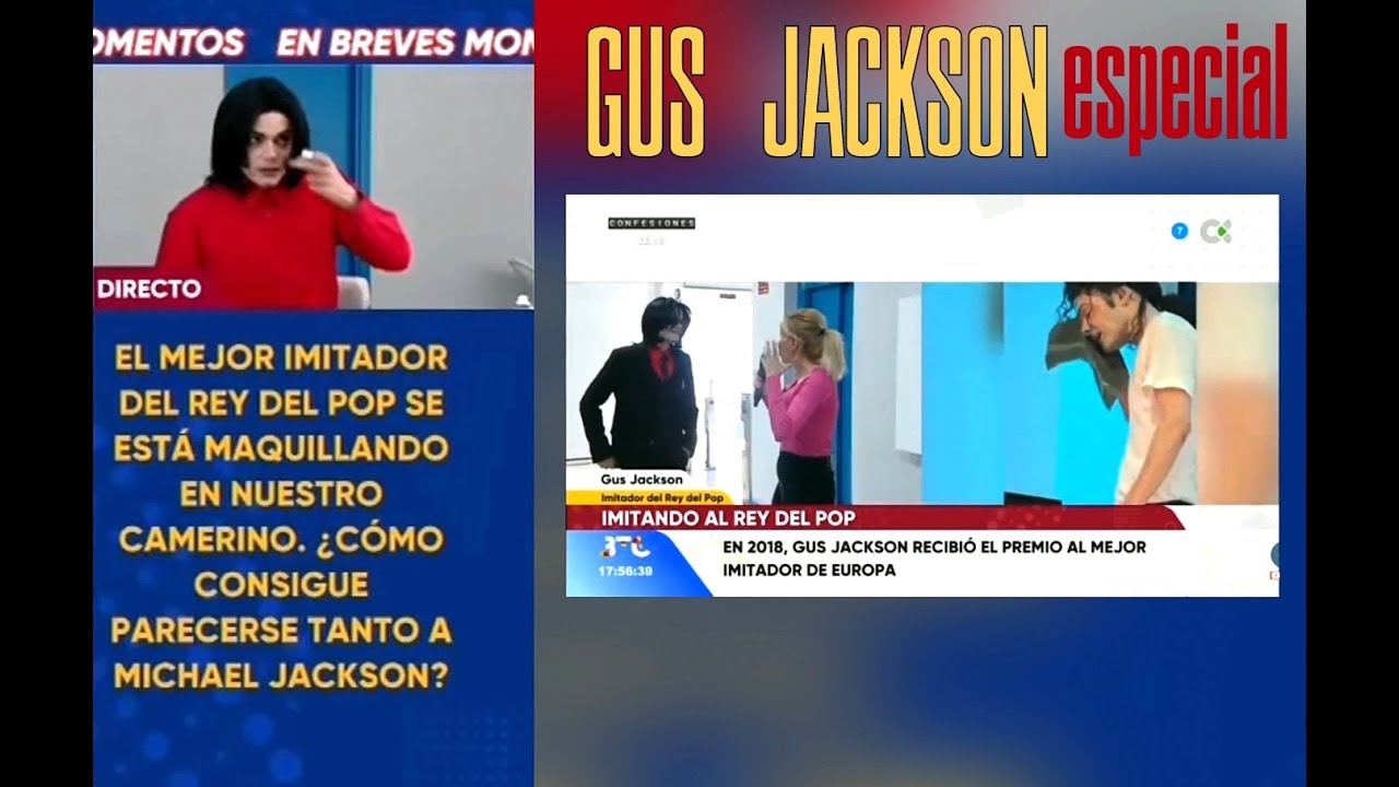 Gus Jackson Especial de televisión canaria BTC 06/04/22 Buenas tardes Canarias Michael Jackson doble