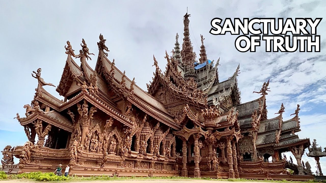LARGEST WOODEN BUILDING in Thailand (Sanctuary of Truth)