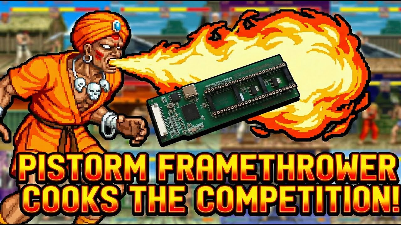 Testing the Amiga Pistorm Framethrower on The Amiga 2000 EATX