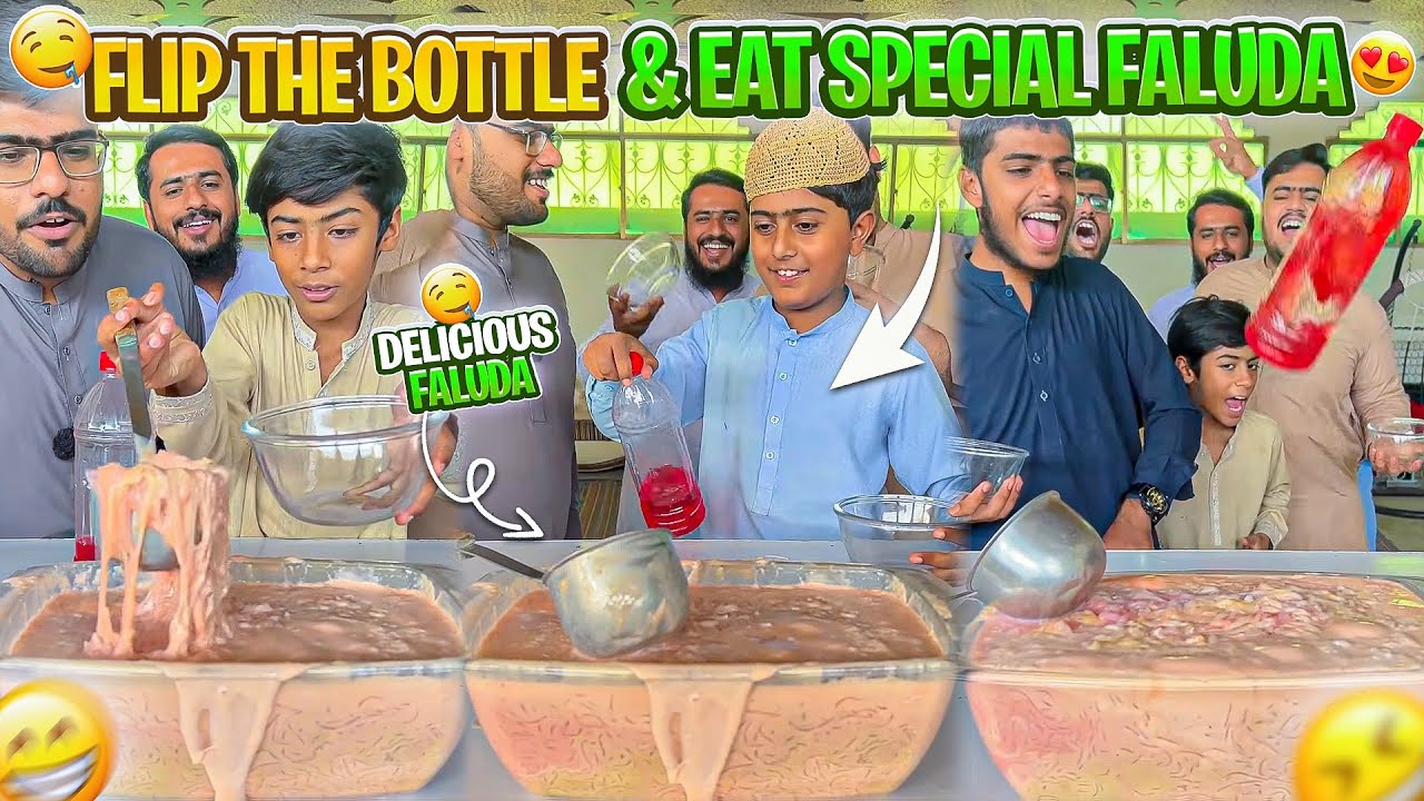 flip the bottle and eat special faluda