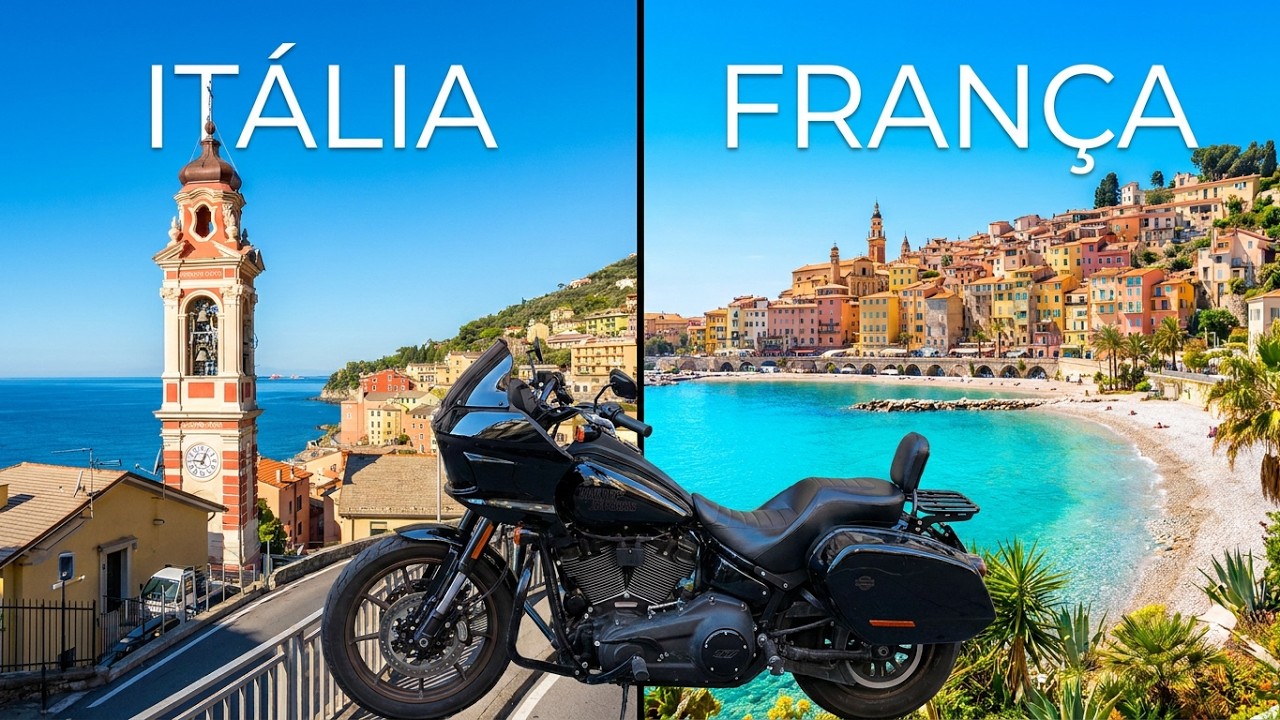 até a França de moto do Levante ao Ponente e te conto o que eu vi da costa da Itália