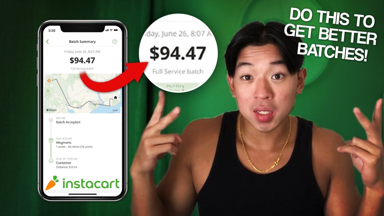 Как получить лучшие партии Instacart (СДЕЛАЙТЕ ЭТИ 3 ВЕЩИ, ЧТОБЫ ПОЛУЧАТЬ БОЛЬШЕ)