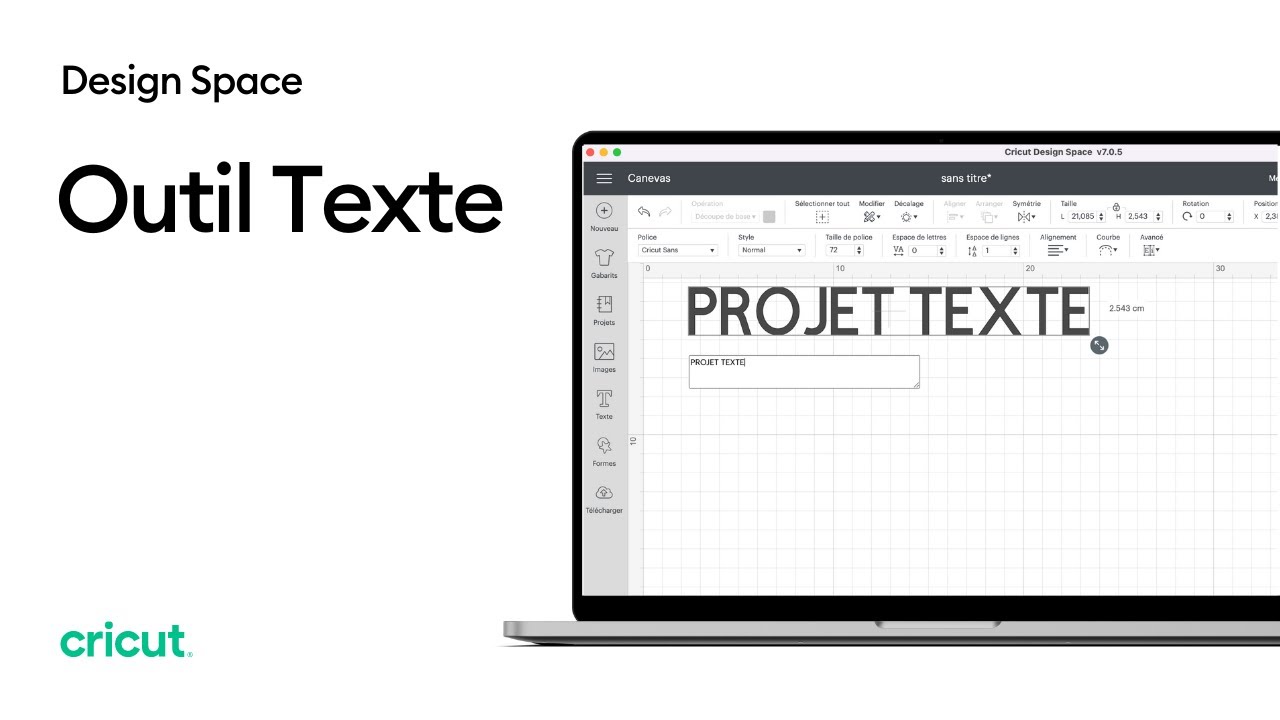 Design Space - découverte de l'outil Texte