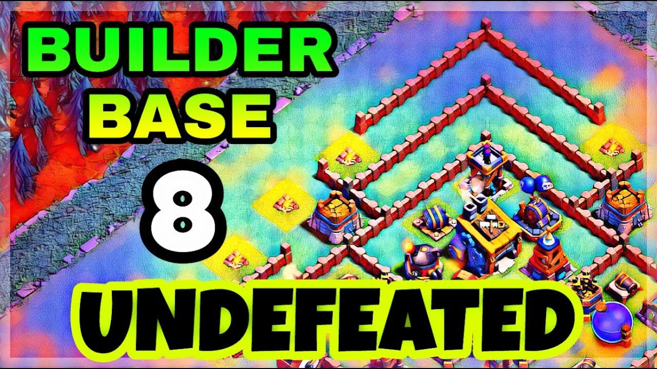 BUILDER HALL 8 UNDEFEATED BASE LAYOUT WITH REPLAY | BEST BH8 BASE IN COC | CLASH OF CLANS