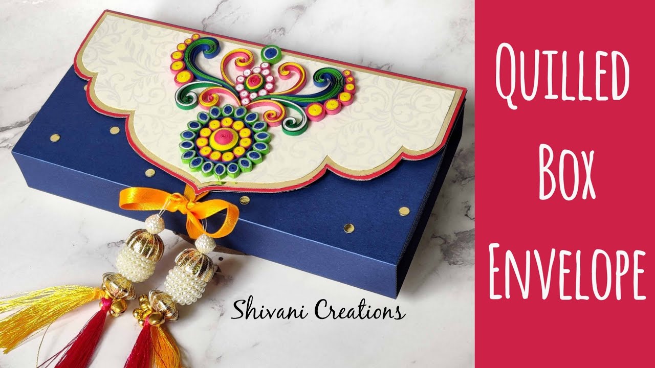 Quilled Box Envelope/ How to make Shagun Envelope