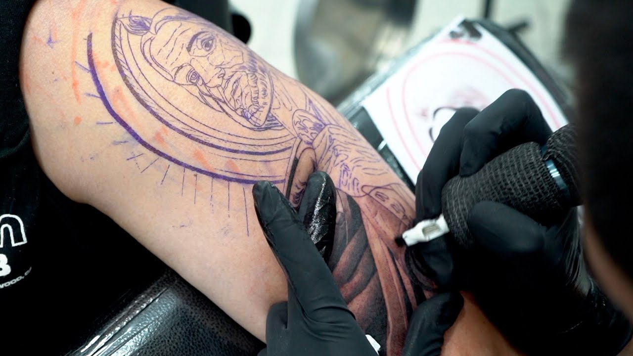 Tattoo timelapse san judas