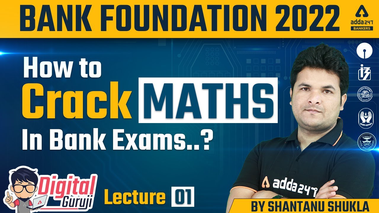 How to Crack Maths in Bank Exams | Shantanu Shukla | Bank Foundation Classes #1