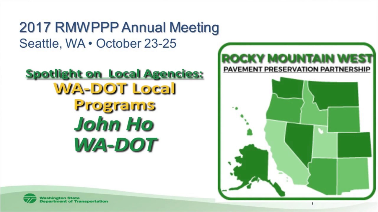 WA-DOT Local Programs - John Ho