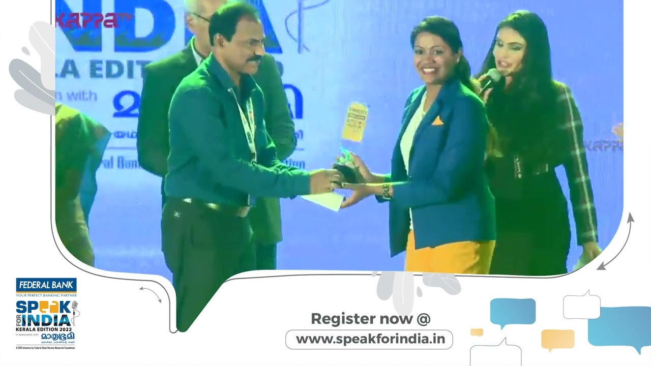 Adv. Anusruthi S S shares her 'Speak for India' ecstatic experiences