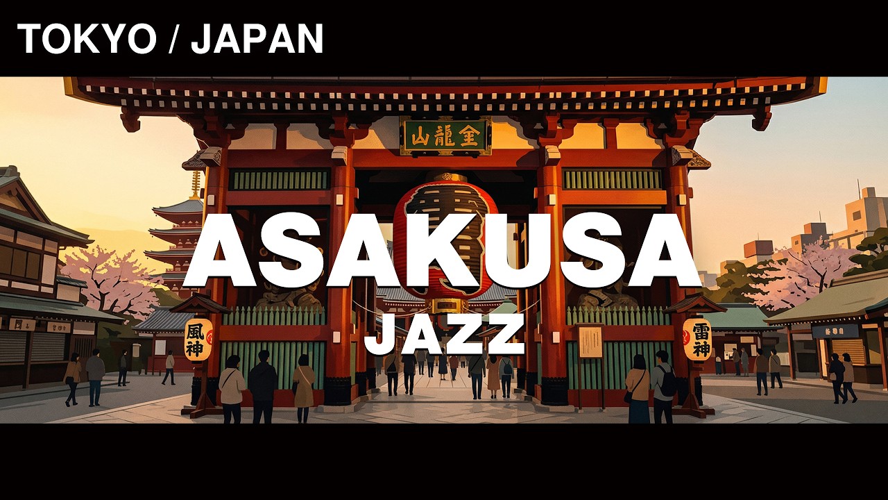 浅草 夕暮れ散歩JAZZ  | Tokyo Sunset Walk in Asakusa