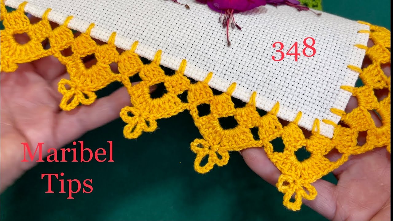 💦💦PUNTILLA pequeña de una vuelta pa recuerdos 🌈puntilla 348