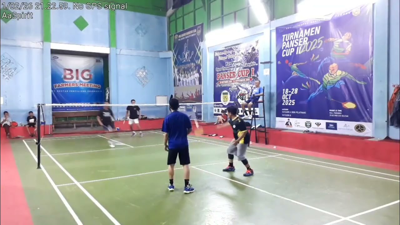 Badminton Ganda Putra  #8 📝01-02-2026 PB. SAKAGU Vs PB. PANSER