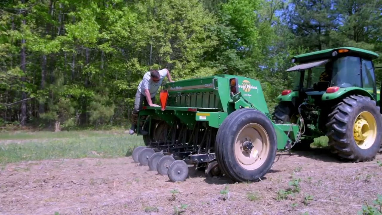 Planting corn ahead of the hunting season, prepping the farm.