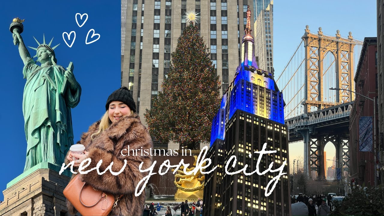 new york vlog 🗽 christmas, sightseeing and trying some of the best bagels!