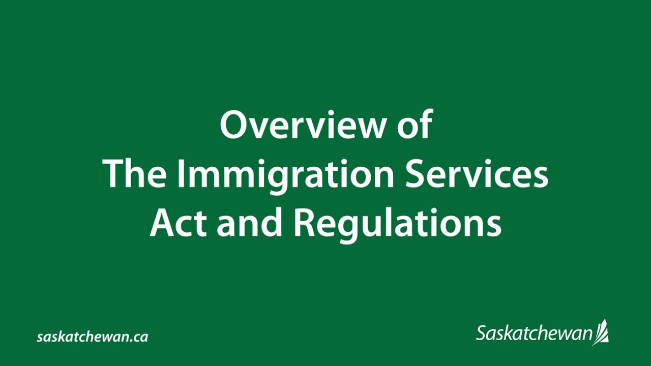 Immigration Services Act Regulations