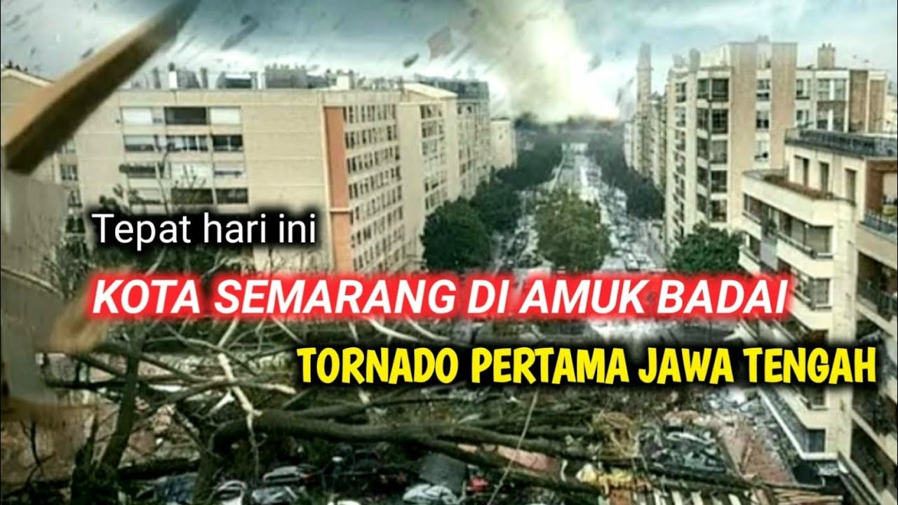 DETIK DETIK SEMARANG DITERJANG BADAI! Angin Kencang Robohkan Pohon dan Hancurkan Atap Rumah