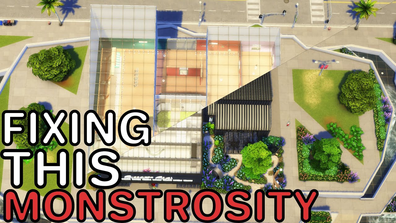 I FIXED THE MUSEUM IN DEL SOL VALLEY // FIXING EA's HORRIBLE BUILDS - The Sims 4 Speedbuild
