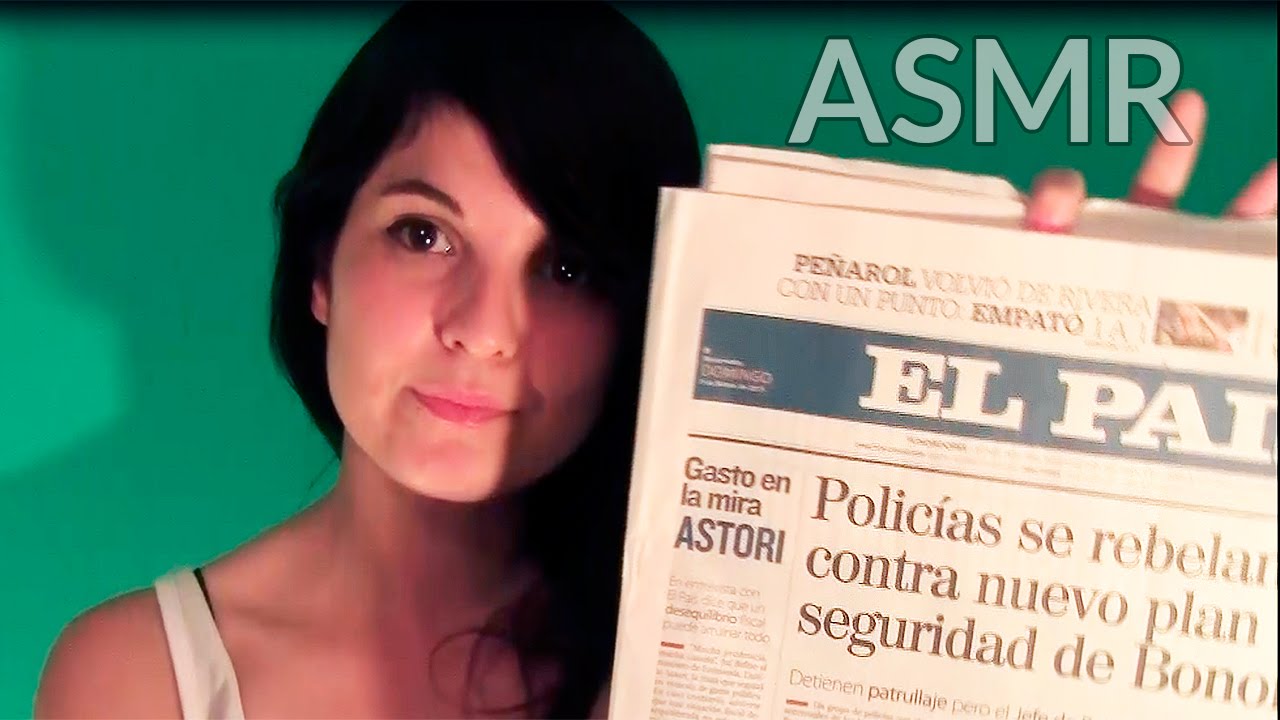 ASMR en Español - Leyendo el diario/periodico