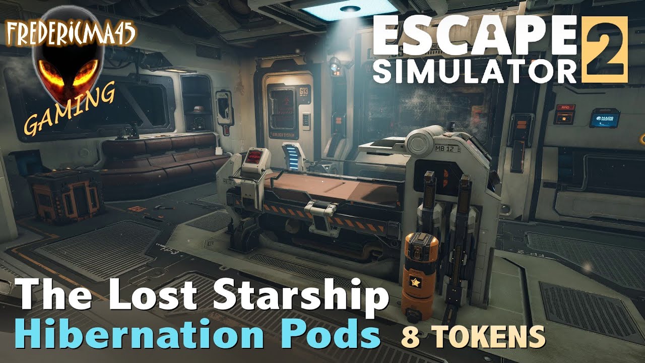 ESCAPE SIMULATOR 2 Hibernation Pods LOST STARSHIP / All Tokens Location + Darkest Puzzle Achievement