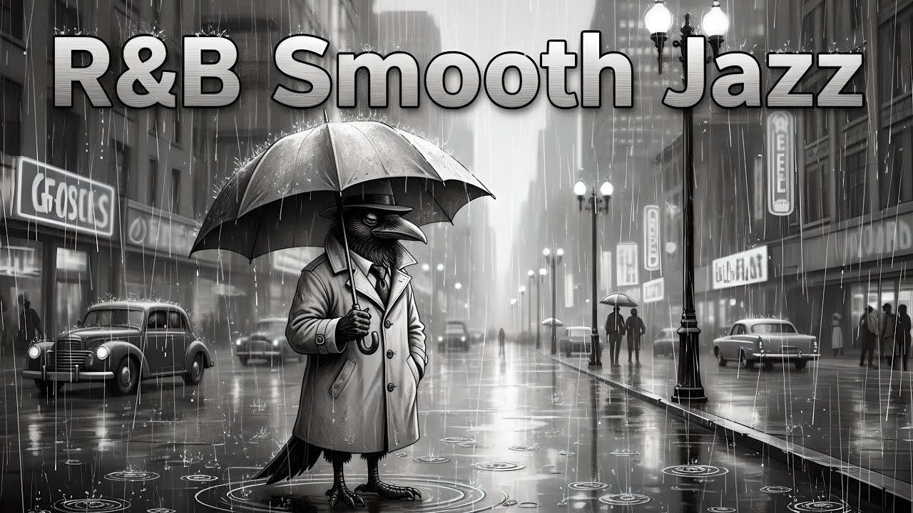 Smooth R&B Jazz Vibes | Melancholic Urban Rainy Evening