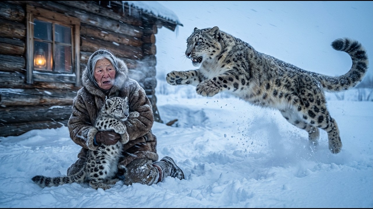 She Saved a Freezing Leopard Cub… Then Something Incredible Happened Right Outside Her Door  Yakutia
