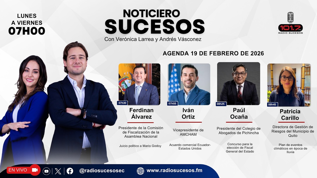 Noticiero Sucesos - 19 de febrero de 2026
