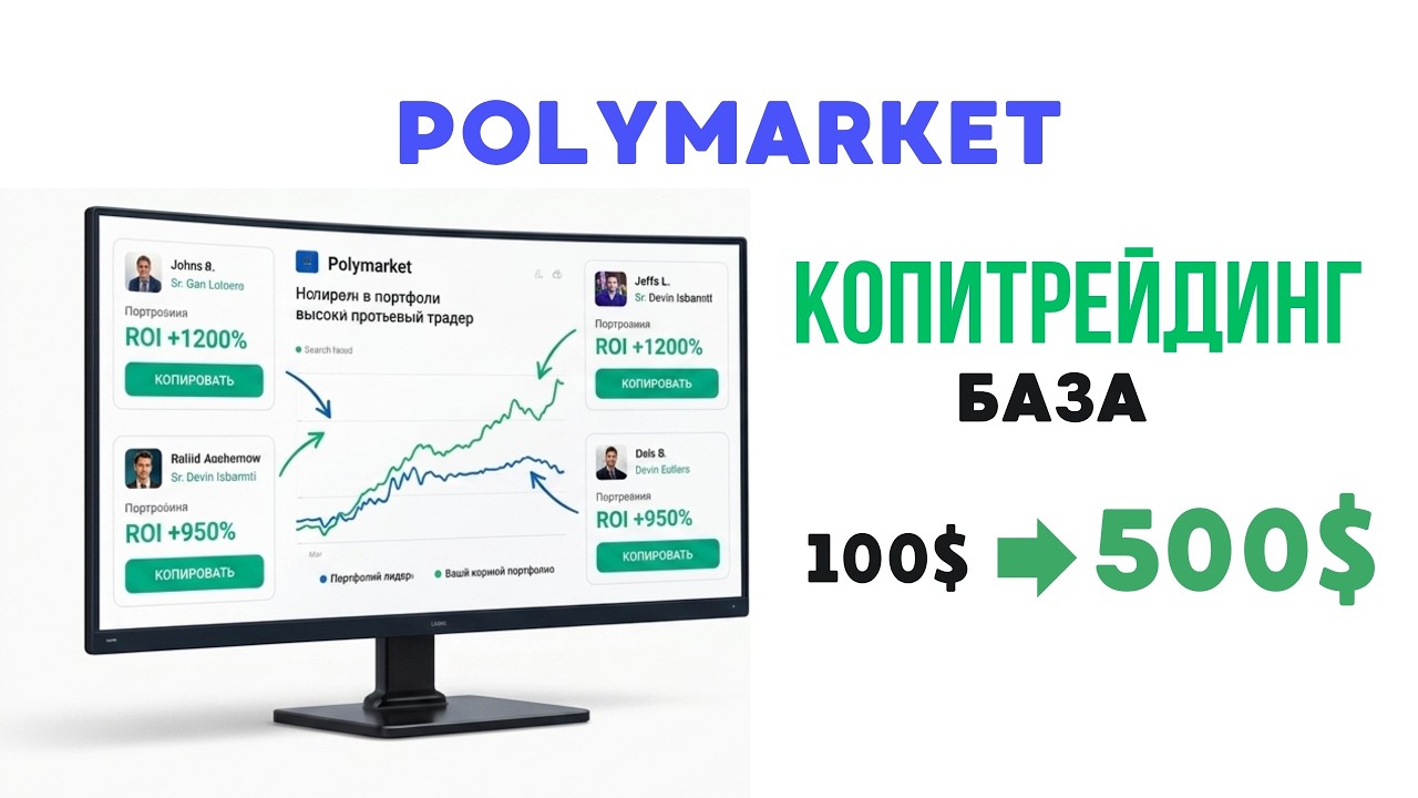 КОПИТРЕЙДИНГ НА POLYMARKET ДЛЯ НОВИЧКОВ: ЗАРАБАТЫВАЙ, ДАЖЕ ЕСЛИ НЕТ ВРЕМЕНИ