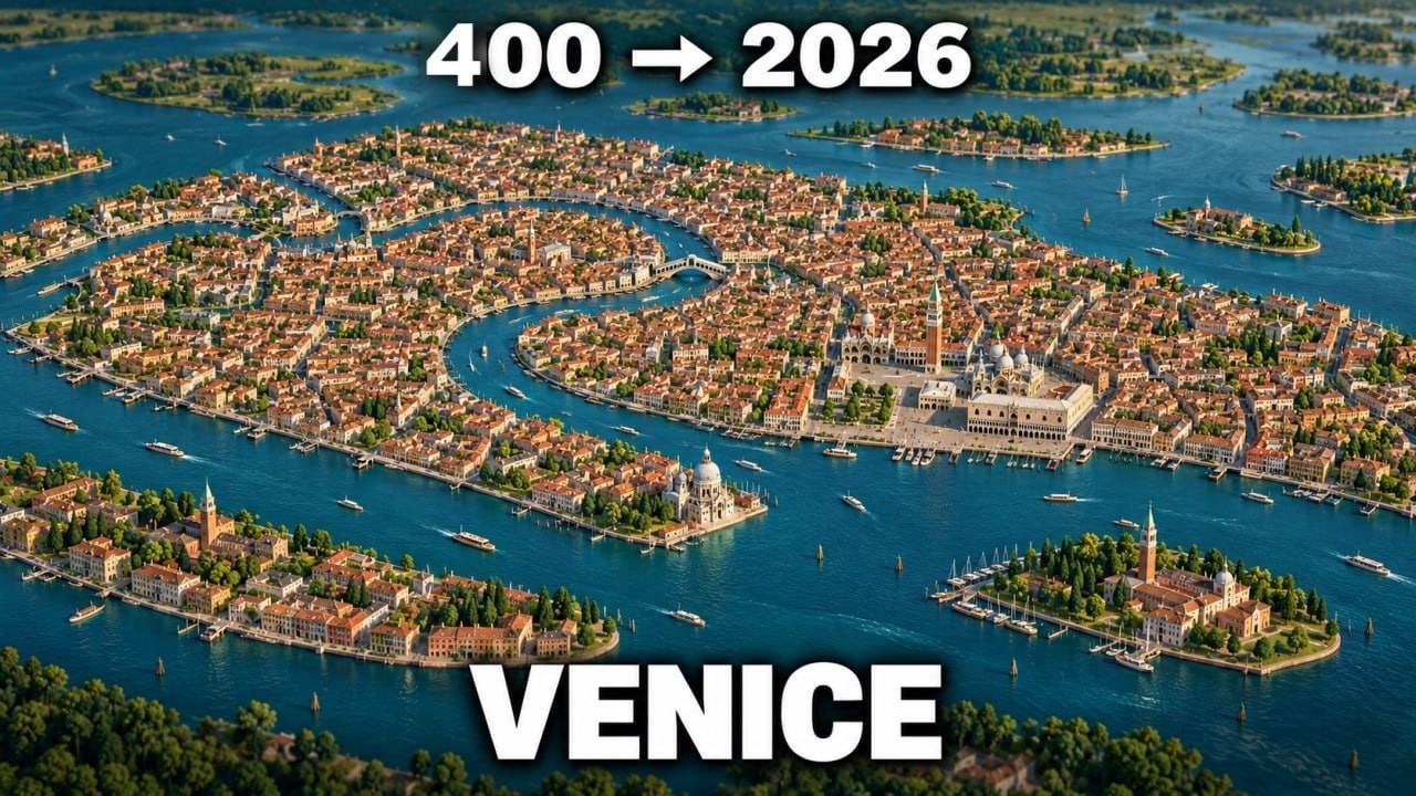 VENICE - 3D Timelapse - 400 to 2026