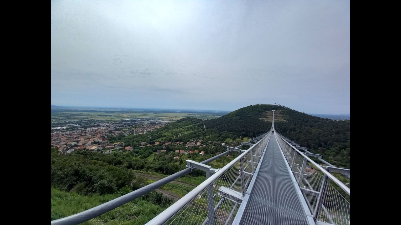 Sátoraljaújhely függőhíd ( Nemzeti összetartozás hídja ) , Cholnoky-gejzírkúp 2024 06 23