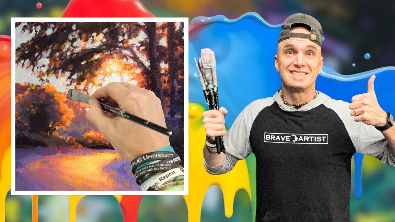 Kicking Off the 7-Day Brave Artist Challenge! Live Paint Night 🚀