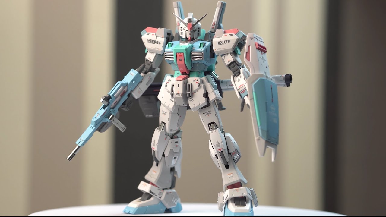 RG RX-178 Gundam Mk-II custom paint in macaron color build 🔥