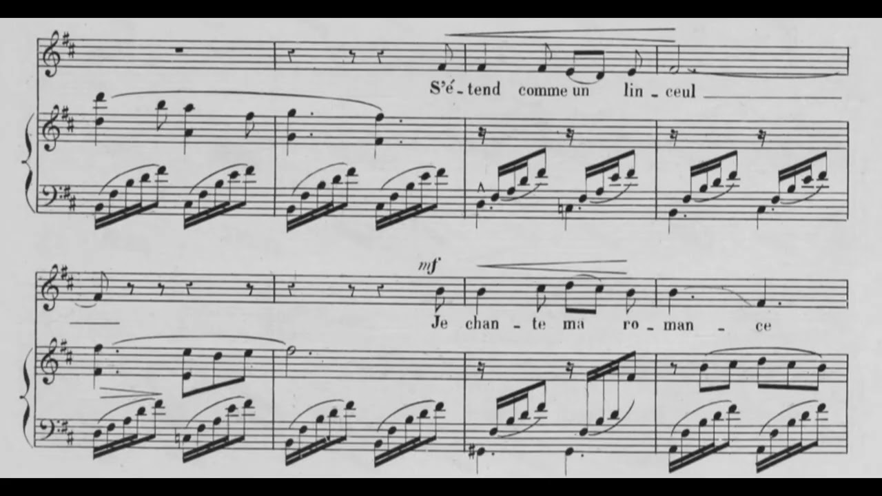 Lamento (P. Viardot) Score Animation