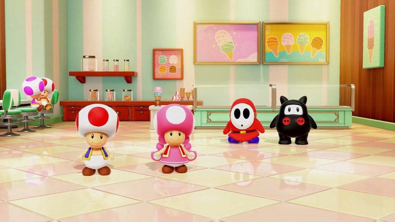 Super Mario Party Jamboree TV Minigames Toad, Toadette, Shy Guy, Ninji