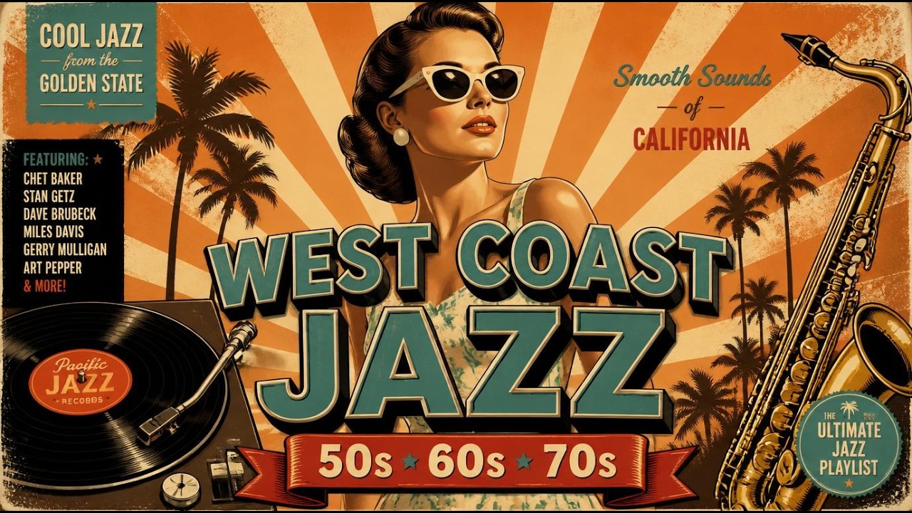 West Coast Jazz Playlist 50s 60s 70s | Cool California Nights &bull; Velun&eacute;x Sessions
